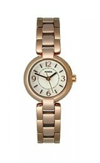 Fossil Women's ES2742 Evelyn White Dial Watch