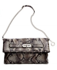 Hit the town with this fabulous clutch from Nine West. Offered in a variety of colors, this sleek silhouette will keep your style on point from dusk 'til dawn. Hit the town with this fabulous clutch from Nine West. Offered in a variety of colors, this sleek silhouette will keep your style on point from dusk 'til dawn.