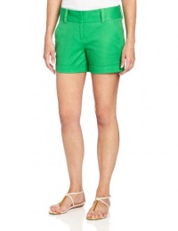 Vince Camuto Women's Cuffed Short, Grass Green, 4