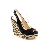 INC International Concepts Robin Wedges Heels Shoes Black Womens New/Display INC International Concepts Robin Wedges Heels Shoes Black Womens New/Display