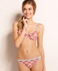 Pretty lace with a perfect print. Material Girl's Unlined bra features underwire cut and sew cups that are decorated in all-over lace. Style #MG132 Pretty lace with a perfect print. Material Girl's Unlined bra features underwire cut and sew cups that are decorated in all-over lace. Style #MG132