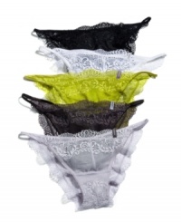 A decadent lace bikini makes every day a little lovelier. By DKNY. Style #532111 A decadent lace bikini makes every day a little lovelier. By DKNY. Style #532111