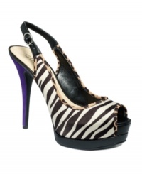 GUESS girls just want to have fun and the Glenesia2 pumps are the right shoe for the job! A flirty heel, peep-toe and fabulous print make these pumps the sassy addition you need to complete your going-out look. GUESS girls just want to have fun and the Glenesia2 pumps are the right shoe for the job! A flirty heel, peep-toe and fabulous print make these pumps the sassy addition you need to complete your going-out look.