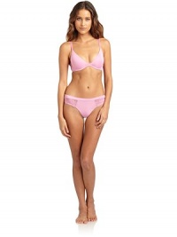 THE LOOKSleek designLace detailAdjustable strapsPush-up paddingUnderwireBack hook and eye closureTHE MATERIAL83% polyester/17% spandexCARE & ORIGINHand washImportedPlease note: Underwear sold separately. THE LOOKSleek designLace detailAdjustable strapsPush-up paddingUnderwireBack hook and eye closureTHE MATERIAL83% polyester/17% spandexCARE & ORIGINHand washImportedPlease note: Underwear sold separately.