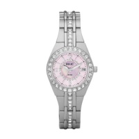 Relic Ladies Queen's Court Stainless Steel Glitz Bracelet w/ Pink Dial Relic Ladies Queen's Court Stainless Steel Glitz Bracelet w/ Pink Dial