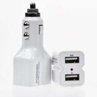 PowerGen Dual USB 3.1A 15w High Output Car Charger - White PowerGen Dual USB 3.1A 15w High Output Car Charger - White