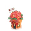 Department 56 North Pole Series Village Perry's Christmas Poinsettias Lit House, 6-Inch