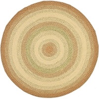 Safavieh Braided Collection BRD303A Beige and Brown Braided Cotton Round Area Rug, 6 Feet Round (6 Feet Round) Safavieh Braided Collection BRD303A Beige and Brown Braided Cotton Round Area Rug, 6 Feet Round (6 Feet Round)