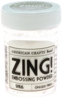 Zing! Opaque Embossing Powder, 1-Ounce, White Zing! Opaque Embossing Powder, 1-Ounce, White
