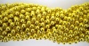 33 inch 07mm Round Metallic Gold Mardi Gras Beads - 6 Dozen (72 necklaces)