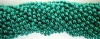 33 inch 07mm Round Metallic Green Mardi Gras Beads - 6 Dozen (72 necklaces)