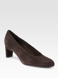 Traditional suede design has a high-cut vamp that hugs the foot and ultrasuede lining that provides comfort. Self-covered heel, 2¼ (60mm) Suede upper Ultrasuede lining Leather sole Padded insole Imported Traditional suede design has a high-cut vamp that hugs the foot and ultrasuede lining that provides comfort. Self-covered heel, 2¼ (60mm) Suede upper Ultrasuede lining Leather sole Padded insole Imported