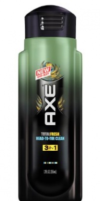 Axe 3 in 1 Shampoo Plus Conditioner Plus Bodywash Total Fresh, 12 Ounce Axe 3 in 1 Shampoo Plus Conditioner Plus Bodywash Total Fresh, 12 Ounce