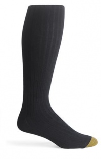 Gold Toe Men's ADC Aquafx Adams Rib Over the Calf Dress Sock, Navy, 10-13 (Shoe Size 6-12.5) Gold Toe Men's ADC Aquafx Adams Rib Over the Calf Dress Sock, Navy, 10-13 (Shoe Size 6-12.5)