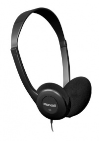 Maxell 190319 HP-100 Lightweight Stereo Headphones, Black Maxell 190319 HP-100 Lightweight Stereo Headphones, Black
