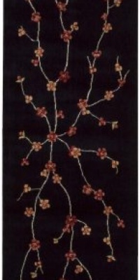 Nourison Rugs Chambord Collection CM01 Black Rectangle 3'6 x 5'6 Area Rug Nourison Rugs Chambord Collection CM01 Black Rectangle 3'6 x 5'6 Area Rug