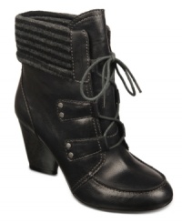 Unbelievable style is steps away. Dr. Scholl's booties feature a lace-up vamp and a fabric cuff around the ankle. Unbelievable style is steps away. Dr. Scholl's booties feature a lace-up vamp and a fabric cuff around the ankle.