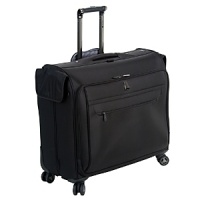 A lightweight, durable garment bag with a fully lined interior and tie down straps to keep your clothing wrinkle free. Concealed add-a-bag strap with adjustable webbing allows additional bags to be carried effortlessly. Spinner wheels with 360-degree rotation assure multidirectional rolling and optimal stability. Recessed extra long locking trolley handle made of aircraft grade aluminum with one button operation, for ease of use. A lightweight, durable garment bag with a fully lined interior and tie down straps to keep your clothing wrinkle free. Concealed add-a-bag strap with adjustable webbing allows additional bags to be carried effortlessly. Spinner wheels with 360-degree rotation assure multidirectional rolling and optimal stability. Recessed extra long locking trolley handle made of aircraft grade aluminum with one button operation, for ease of use.