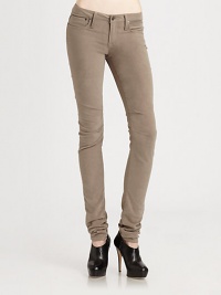 From the HELMUT capsule collection. Futuristic seaming and a suede-like finish enhance these versatile leggings. Tab closureZip flyBack besom pocketsRise, about 8Inseam, about 3598% cotton/2% elastaneDry cleanMade in USA of Italian fabricModel shown is 5'10 (177cm) wearing US size 2. From the HELMUT capsule collection. Futuristic seaming and a suede-like finish enhance these versatile leggings. Tab closureZip flyBack besom pocketsRise, about 8Inseam, about 3598% cotton/2% elastaneDry cleanMade in USA of Italian fabricModel shown is 5'10 (177cm) wearing US size 2.