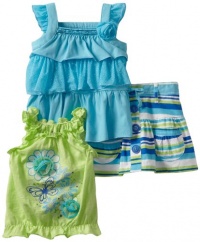 Nannette Baby-girls Infant 3 Piece Ruffle Scooter Set, Aqua, 24 Months Nannette Baby-girls Infant 3 Piece Ruffle Scooter Set, Aqua, 24 Months