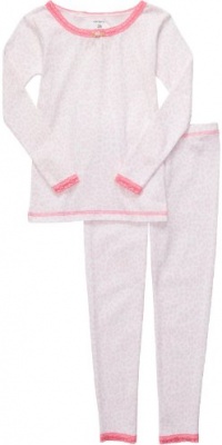 Carter's Girls 12M-24M Leopard Pajama Set (12M, Pink) Carter's Girls 12M-24M Leopard Pajama Set (12M, Pink)