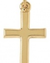 Bob Siemon Gold Plated Plain Cross Pendant Necklace, 24
