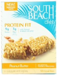 South Beach Diet Protein Fit Cereal Bar, Peanut Butter, 12 Count South Beach Diet Protein Fit Cereal Bar, Peanut Butter, 12 Count