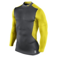 Nike Men's Pro Combat Hyperwarm Fitted Dri-Fit Max Shield Mockneck Shirt Nike Men's Pro Combat Hyperwarm Fitted Dri-Fit Max Shield Mockneck Shirt