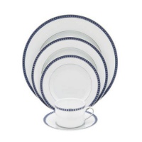 Bernardaud Athena Platinum Navy Five Piece Place Setting Bernardaud Athena Platinum Navy Five Piece Place Setting