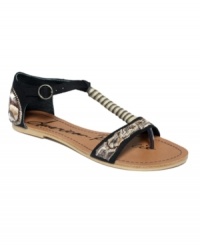 Buckle up some boho style. American Rag's Lilly flats are easy-going and a perfect addition to this season's style arsenal. Buckle up some boho style. American Rag's Lilly flats are easy-going and a perfect addition to this season's style arsenal.