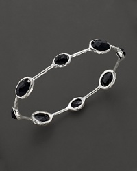 From the Rock Candy® collection, eight stone stations in onyx on a sterling silver bangle. Designed by Ippolita. From the Rock Candy® collection, eight stone stations in onyx on a sterling silver bangle. Designed by Ippolita.