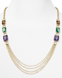 One special piece is all it takes: Transform your look with this Carolee stone necklace, which features bold stone detailing, set off by polished gold plate. One special piece is all it takes: Transform your look with this Carolee stone necklace, which features bold stone detailing, set off by polished gold plate.