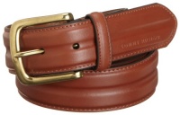 Tommy Hilfiger Men's Center Dip Belt, Brown, 34