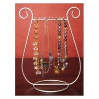 Necklace Jewelry Rack Holder Silver Table Top Stand Display
