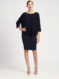 Ultra-soft cashmere, knit with an appealing, ribbed texture in a boxy silhouette.Modified boatneckDropped shoulderThree-quarter sleevesRib-knit hemlineAbout 25 from shoulder to hemCashmereDry cleanImportedModel shown is 5'10 (177cm) wearing US size Small. Ultra-soft cashmere, knit with an appealing, ribbed texture in a boxy silhouette.Modified boatneckDropped shoulderThree-quarter sleevesRib-knit hemlineAbout 25 from shoulder to hemCashmereDry cleanImportedModel shown is 5'10 (177cm) wearing US size Small.