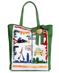 Give your everyday style an urban appeal with this go-anywhere City Tote from Juicy Couture. A fun, fashionable design adorns the front with complementary bow and heart-shaped charm, while the roomy interior lets you bring along all the extras. Give your everyday style an urban appeal with this go-anywhere City Tote from Juicy Couture. A fun, fashionable design adorns the front with complementary bow and heart-shaped charm, while the roomy interior lets you bring along all the extras.