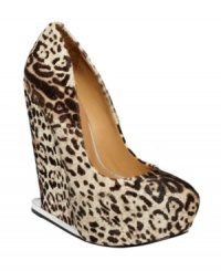 Major height means major style. L.A.M.B.'s Dorothee pumps feature a hidden wedge platform and towering wedge heel. Major height means major style. L.A.M.B.'s Dorothee pumps feature a hidden wedge platform and towering wedge heel.