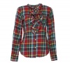 Ralph Lauren Girl's Long Sleeve Plaid Shirt Red Plaid 16