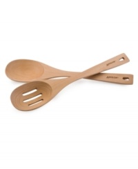 A solid start to table service. Crafted from beech wood, this timeless set ushers a bold and classic style onto the kitchen table. Durable and versatile, each spoon works seamlessly with all types of cookware, aiding in prep and assisting in serving and presentation! A solid start to table service. Crafted from beech wood, this timeless set ushers a bold and classic style onto the kitchen table. Durable and versatile, each spoon works seamlessly with all types of cookware, aiding in prep and assisting in serving and presentation!
