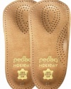 Pedag Holiday 3/4 Leather Ultra Light, Thin, Semi-Rigid Orthotic with Metatarsal Pad, and Heel Cushion, Tan, Women's 7