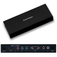 EnjoyGadgets HDMI to VGA & Component YPbPr Video Converter Adapter, Support Audio, S/PDIF, 5 RCA EnjoyGadgets HDMI to VGA & Component YPbPr Video Converter Adapter, Support Audio, S/PDIF, 5 RCA
