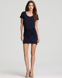 Designed with a blouson bodice and gathered at the hip, this Theory dress takes you from your desk to dinner in sophisticated fashion. Punctuate the look with glossy pumps and enjoy looking your best. Designed with a blouson bodice and gathered at the hip, this Theory dress takes you from your desk to dinner in sophisticated fashion. Punctuate the look with glossy pumps and enjoy looking your best.