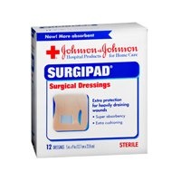 Johnson & Johnson Red Cross Surgipad Surgical Dressings, 5 Inch x 9 Inch, 12 Count (Pack of 2) Johnson & Johnson Red Cross Surgipad Surgical Dressings, 5 Inch x 9 Inch, 12 Count (Pack of 2)