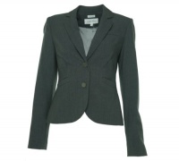 Women's Stretch Suit Separates Jacket (0, Charcoal) Women's Stretch Suit Separates Jacket (0, Charcoal)