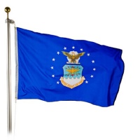 Valley Forge Nylon United States Air Force Flag, measures 3-Foot x 5-Foot Valley Forge Nylon United States Air Force Flag, measures 3-Foot x 5-Foot