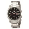 Men's Stainless Steel Seiko 5 Automatic Black Dial