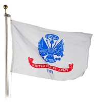 Valley Forge Nylon United States Army Flag, measures 3-Foot x 5-Foot Valley Forge Nylon United States Army Flag, measures 3-Foot x 5-Foot