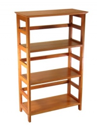 Winsome Wood 4-Tier Bookshelf, Honey Winsome Wood 4-Tier Bookshelf, Honey