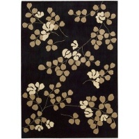 Nourison Cambria Black Rug, 5.3-Feet by 7.4-Feet Nourison Cambria Black Rug, 5.3-Feet by 7.4-Feet