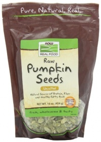 NOW Foods Pumpkin Seed Raw, Unsalted, 16 Ounce Bags (Pack of 4) NOW Foods Pumpkin Seed Raw, Unsalted, 16 Ounce Bags (Pack of 4)